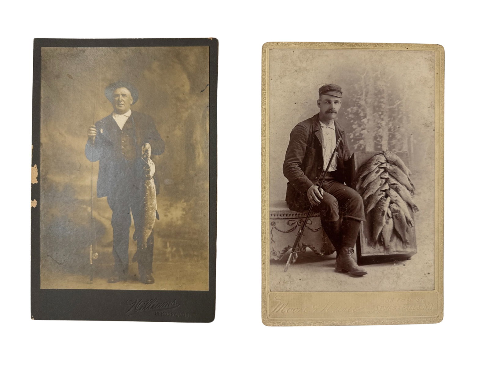 2 Early Images of Fishermen & Catches (1 of 3)