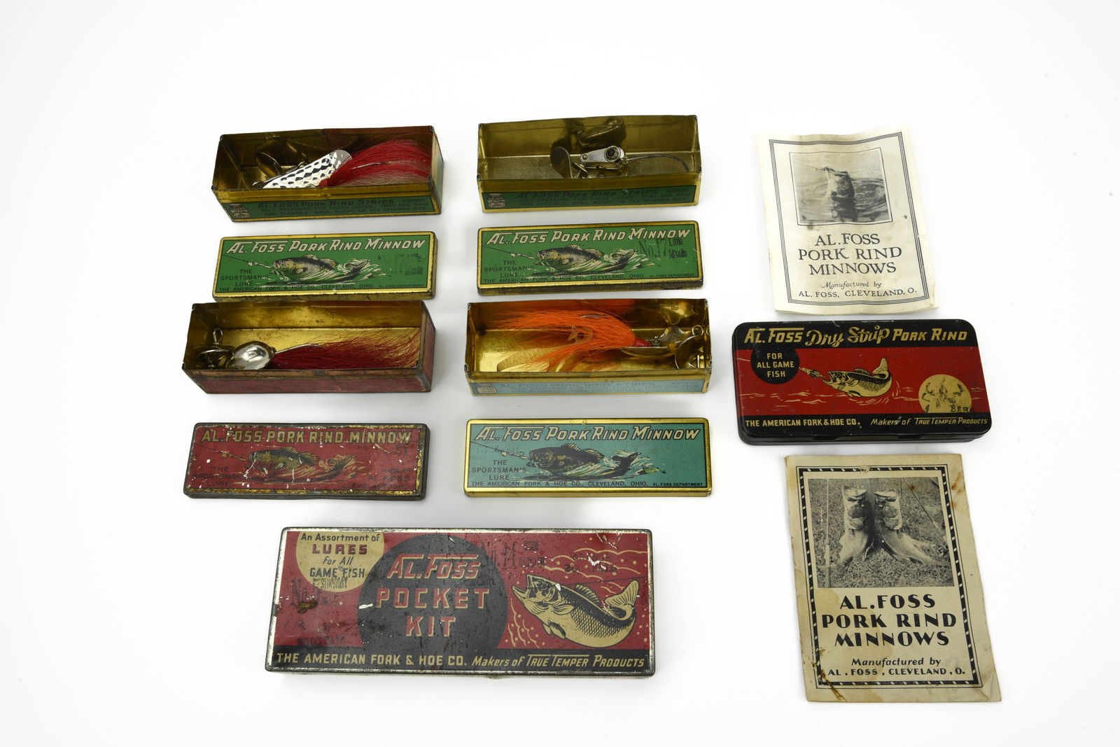 5 Al Foss Lure & Pocket Kit Tins (1 of 1)