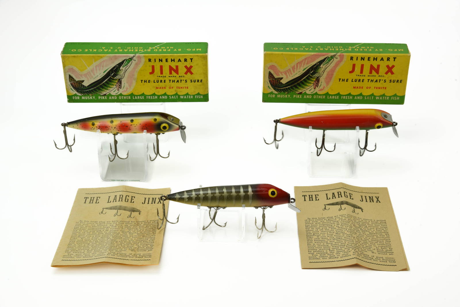 3 Rinehart "large" Jinx Auction