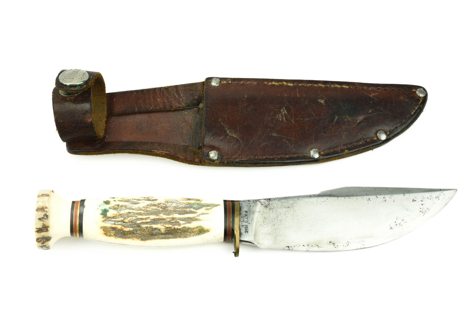 Marbles Stag Handle Hunting Knife (1 of 3)