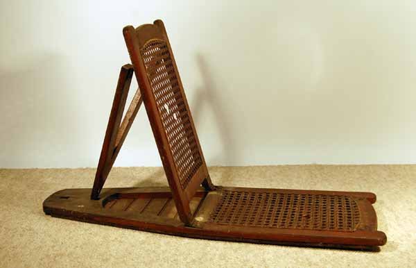 Adirondack Guide Boat Adjustable Seat: Attributed to Grant. Found in the Boonville Area