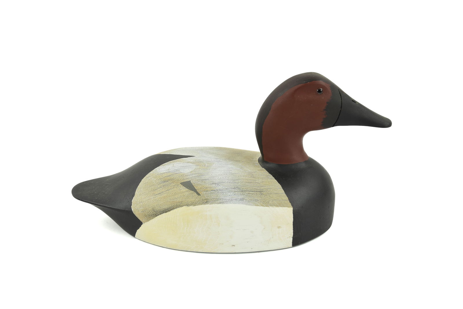 Bruce Woodman Drake Canvasback Duck Decoy (1 of 3)