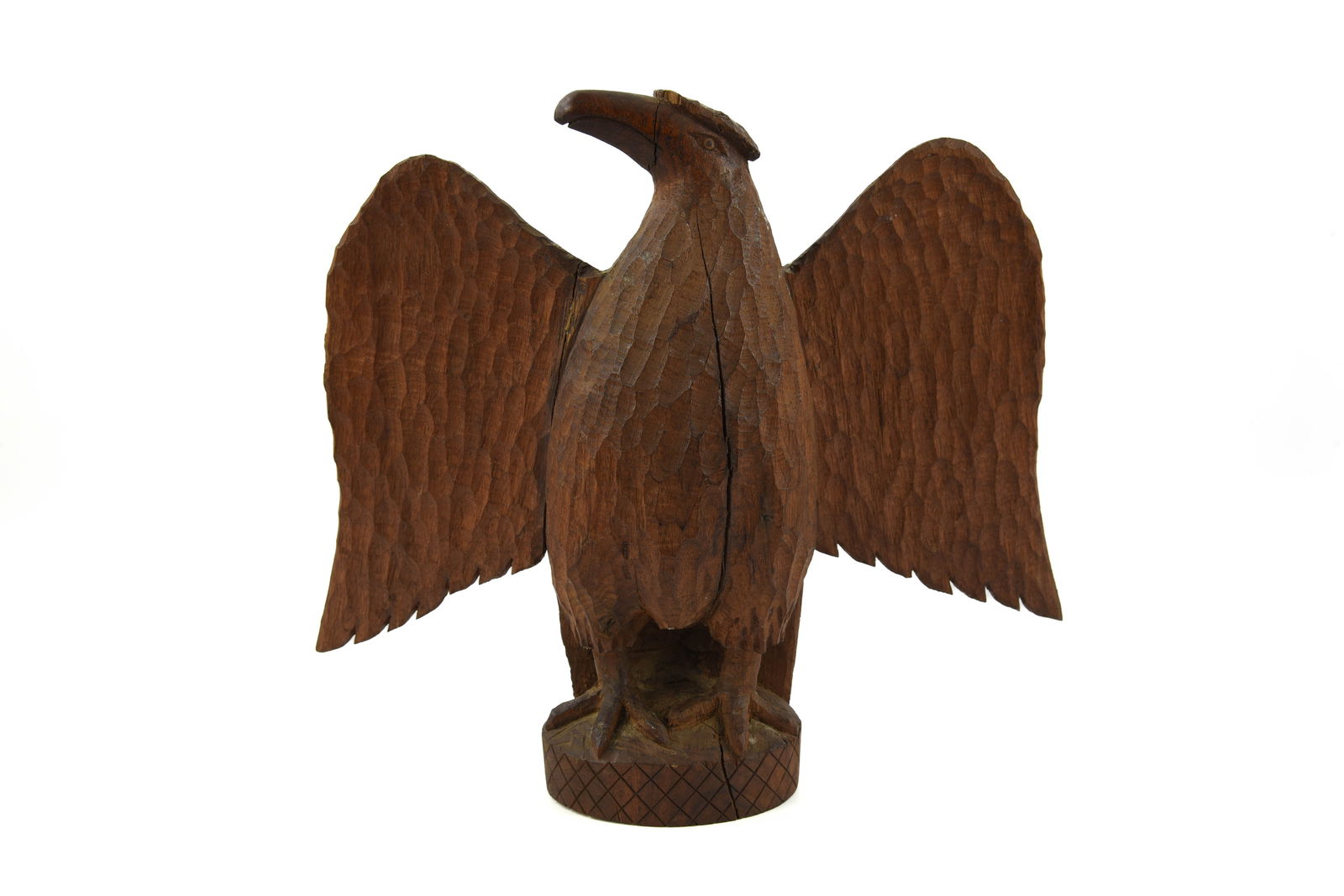 Folk Art Wooden Carved Eagle (1 of 4)