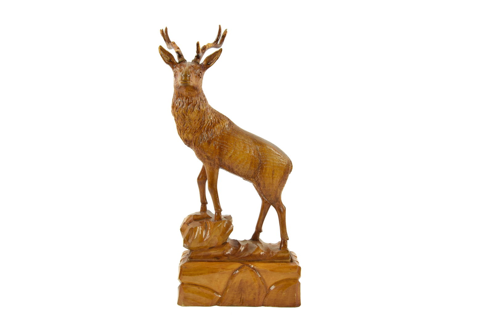 Bull Elk Black Forest Style Carving (1 of 5)