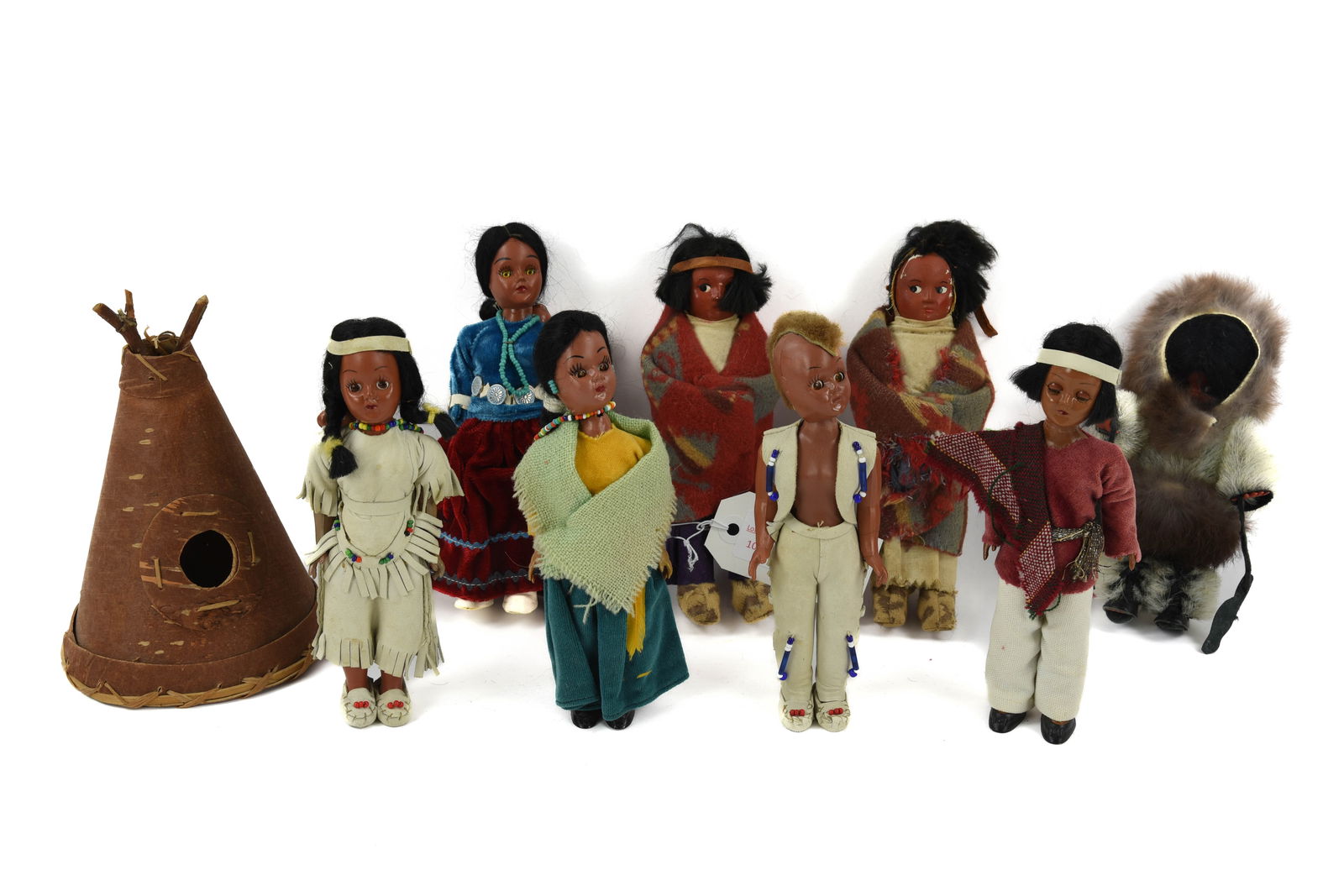 8 Skookum Native American and Eskimo Dolls (1 of 3)