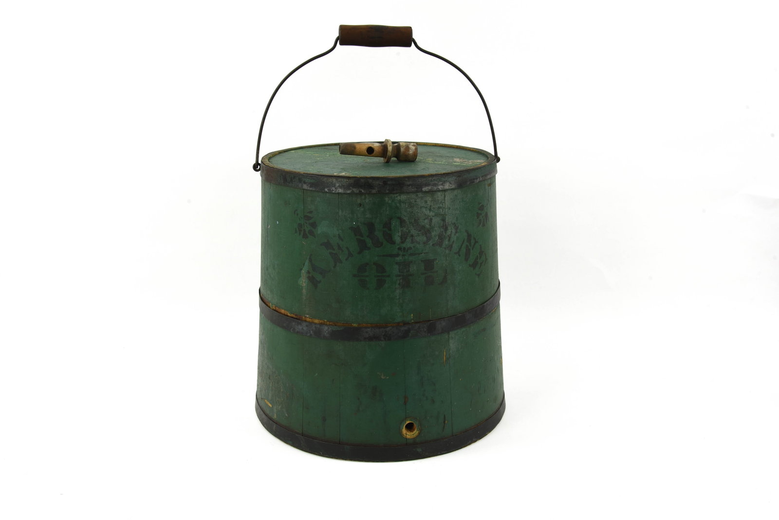 Kerosene Oil 5 Gallon Painted Wooden Container (1 of 2)