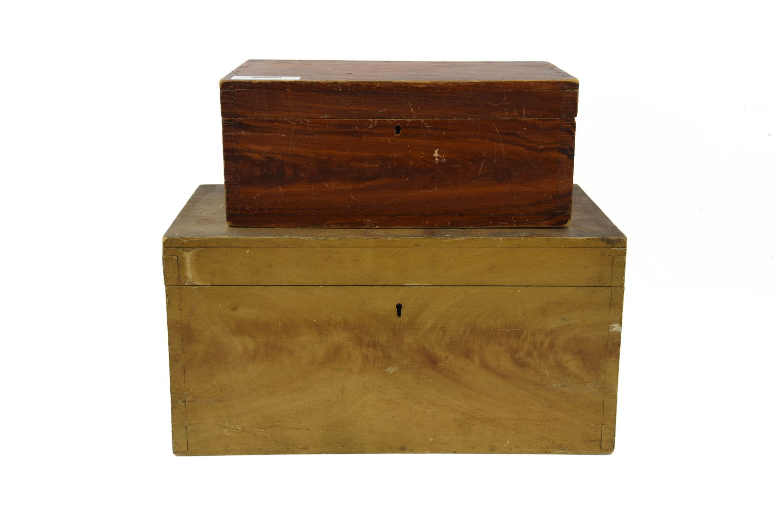 2 Country Grain Painted Storage Boxes (1 of 3)