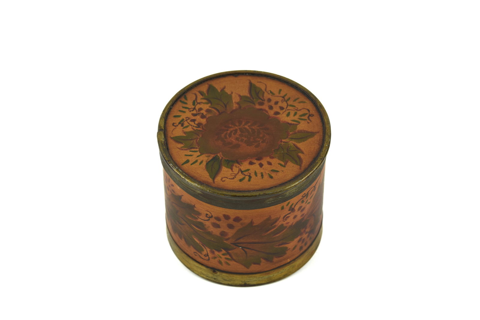 Paint Decorated Wooden Spice Box (1 of 4)