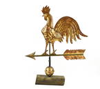 Full Body Copper Rooster Weathervane