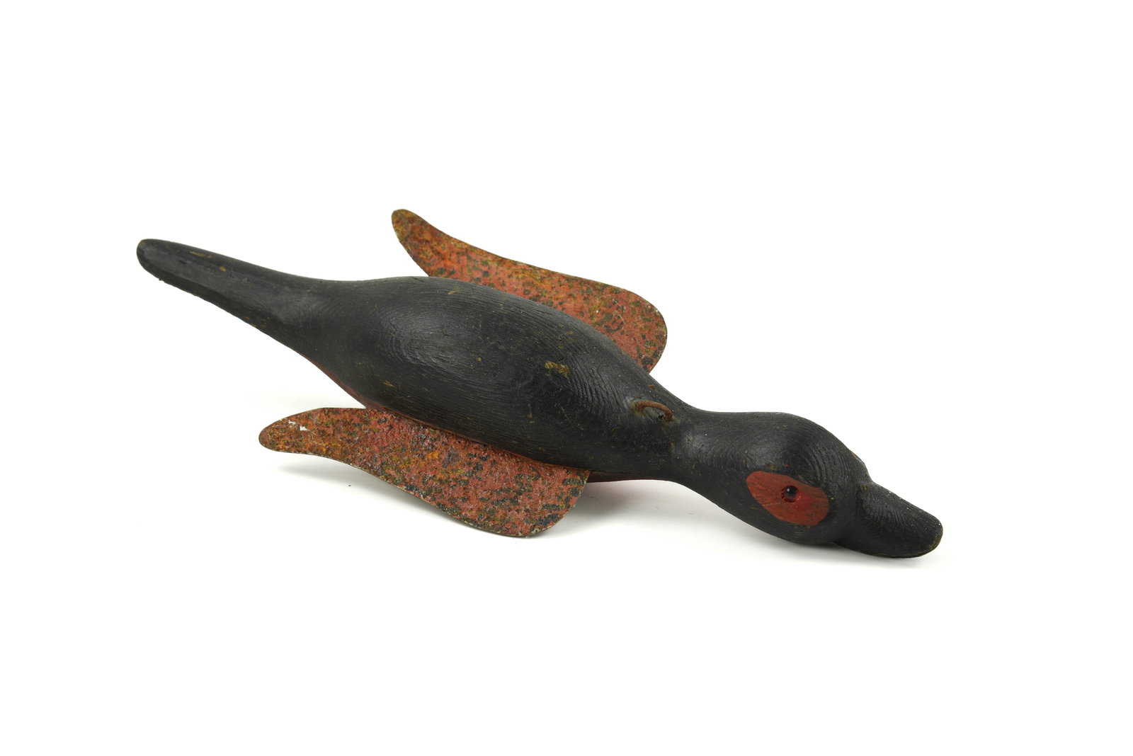 Carved and Painted Duck Fish Decoy (1 of 3)