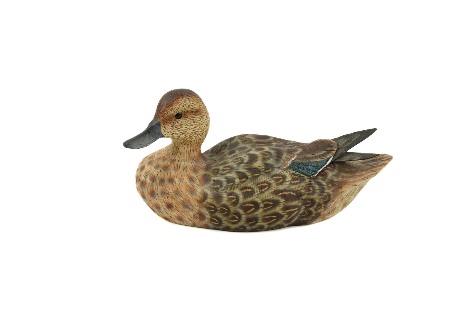 William Veasey Hen Teal Contemporary Duck Carving (1 of 4)
