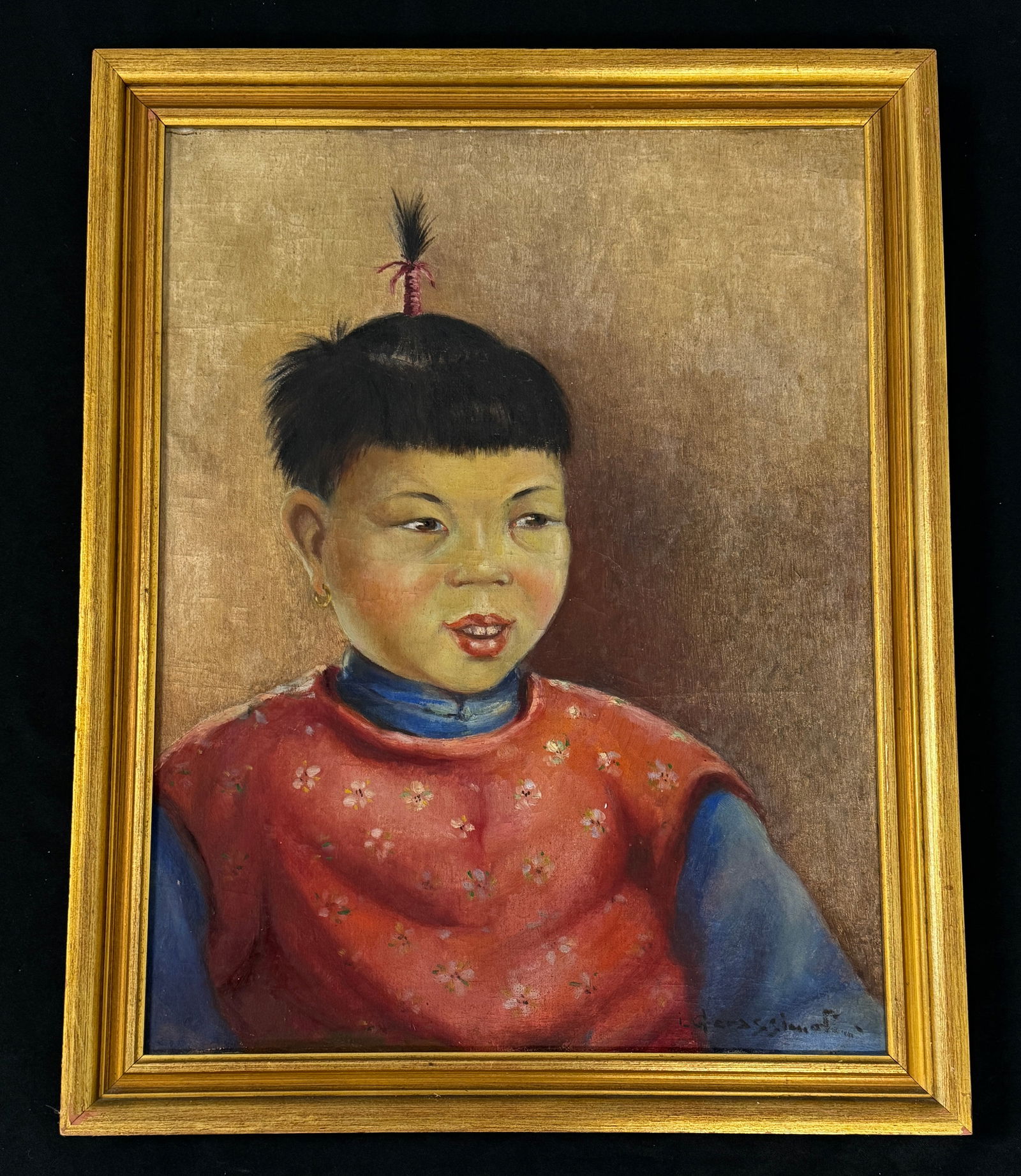 Oil on Canvas Asian Portrait (1 of 4)