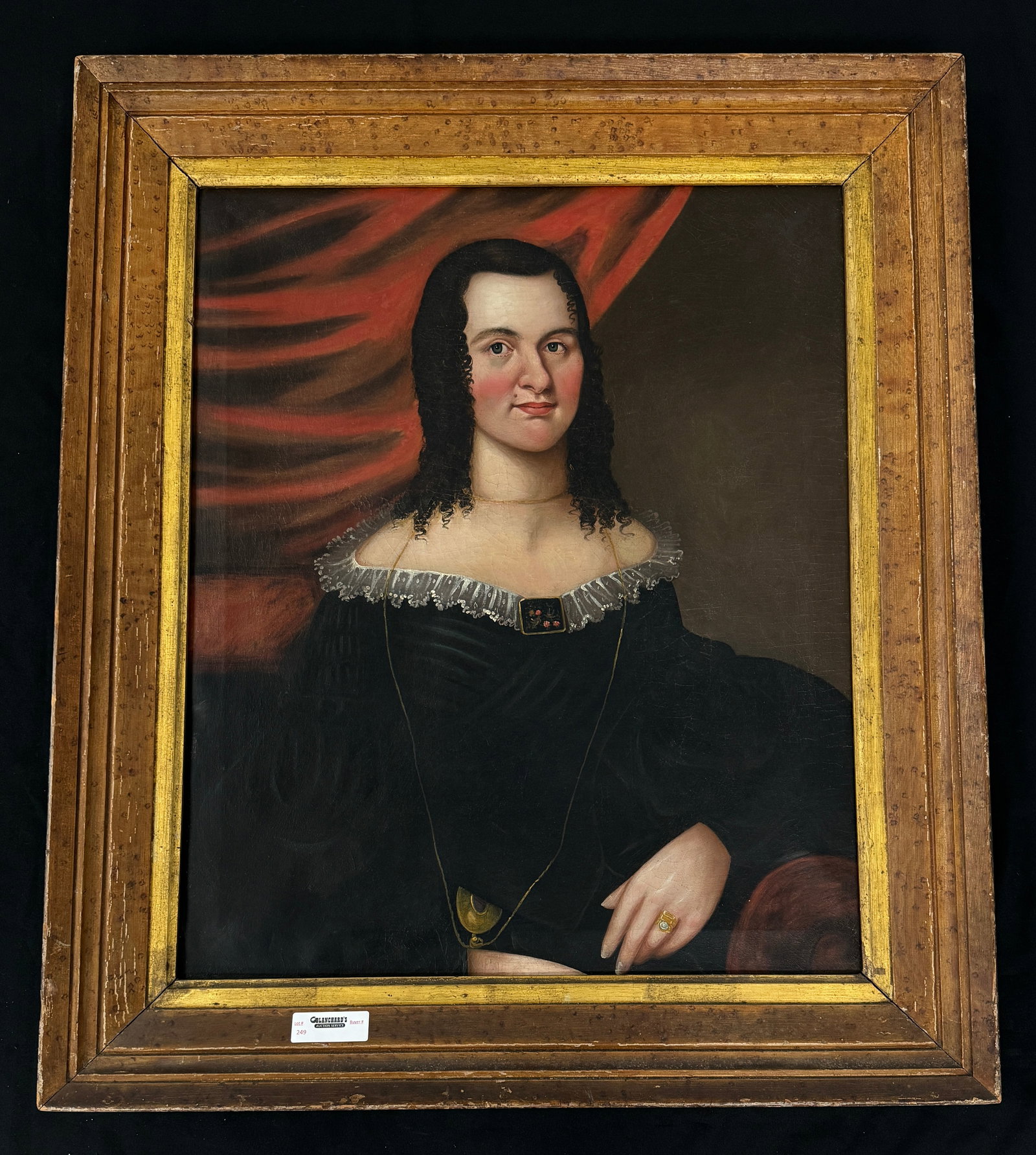 19th Century Framed Portrait of Woman (1 of 4)