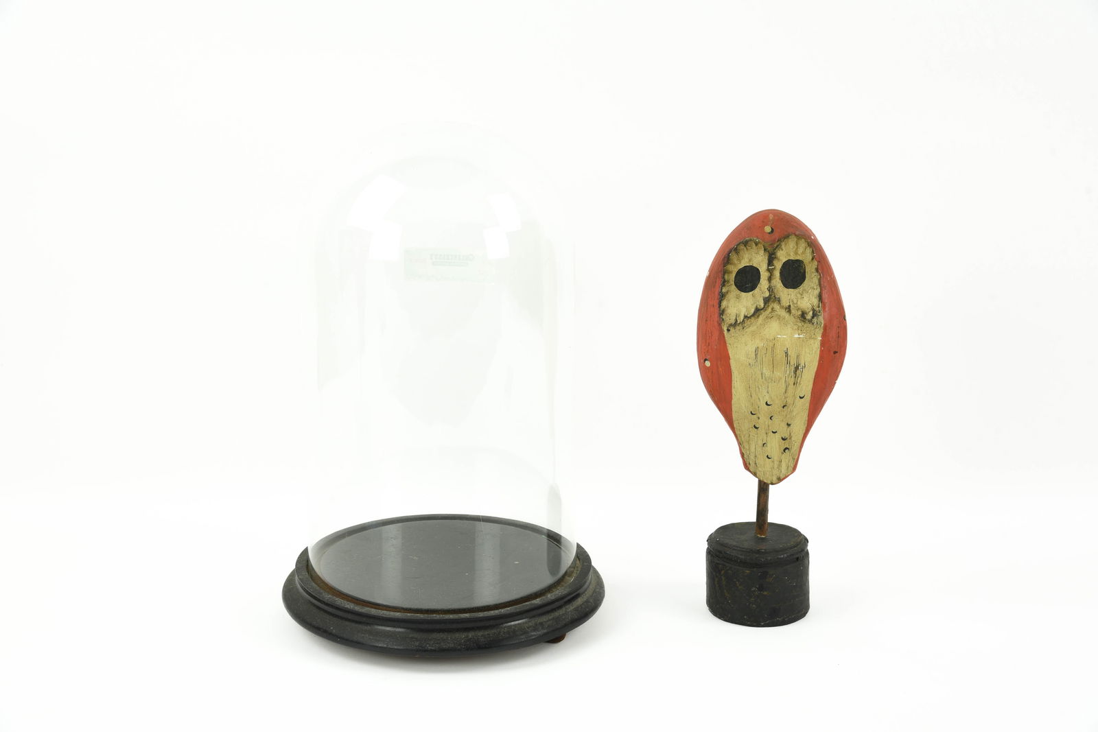 Unique Folk Art Carved and Painted Owl (1 of 3)