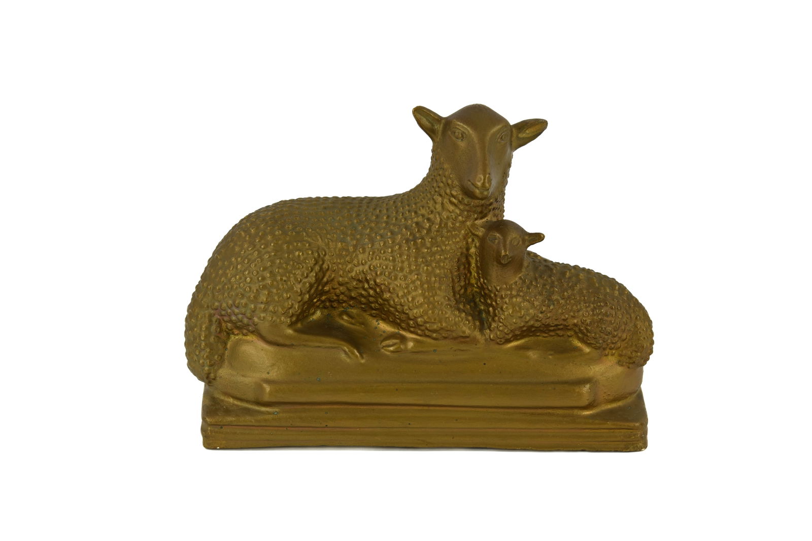 Pristine Chalkware Ewe and Lamb (1 of 3)