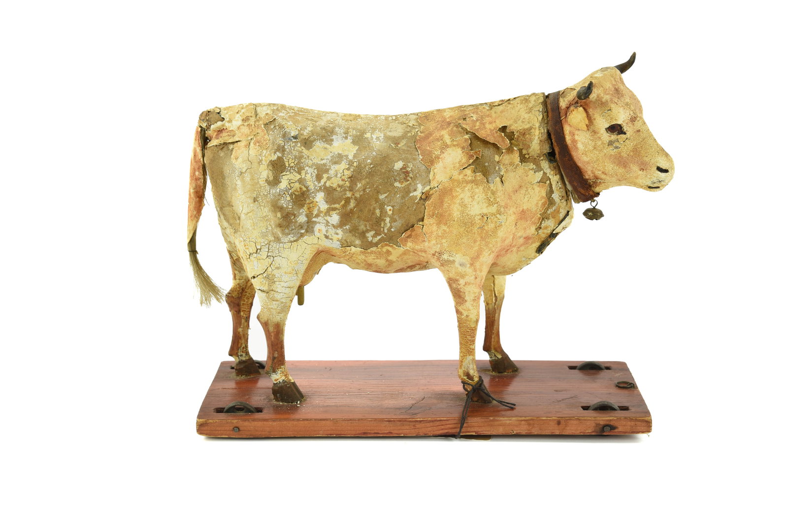 Early Folk Art Cow Pull Toy (1 of 3)