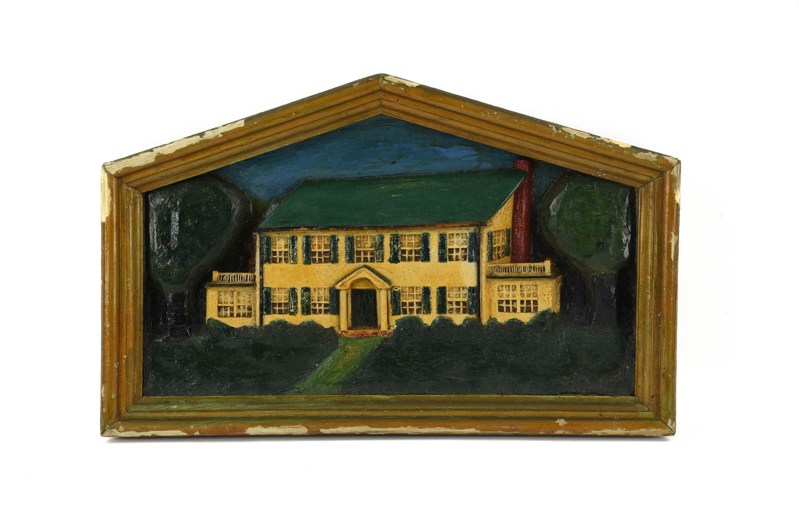 Folk Art House Relief Carving (1 of 3)