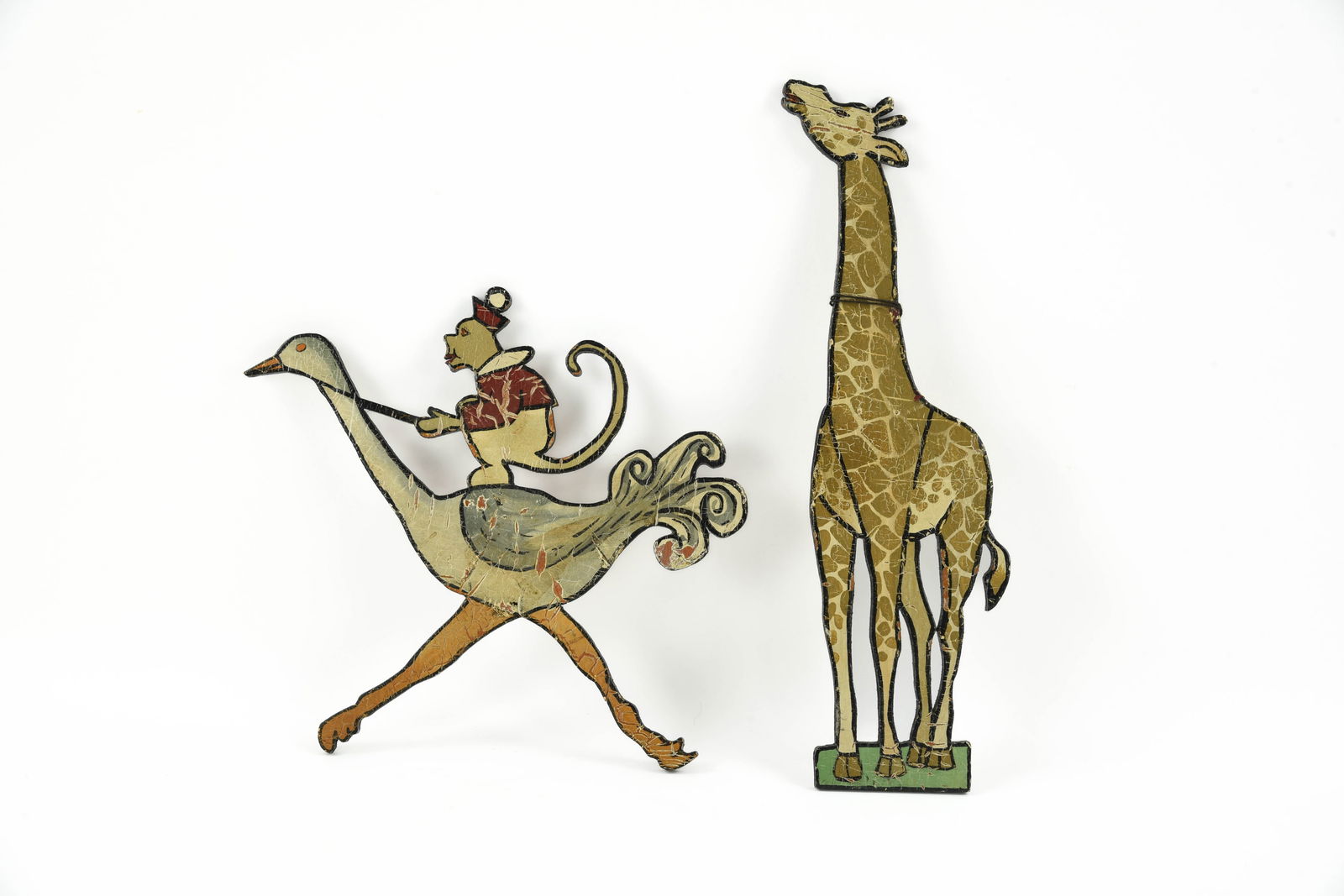 2 Whimsical Circus Animal Wooden Cut Outs (1 of 2)
