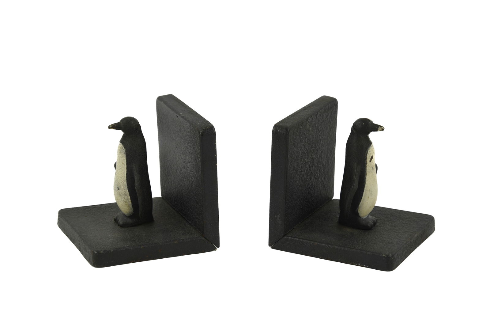 Unusual Pair of Cast Iron Penguin Bookends (1 of 4)