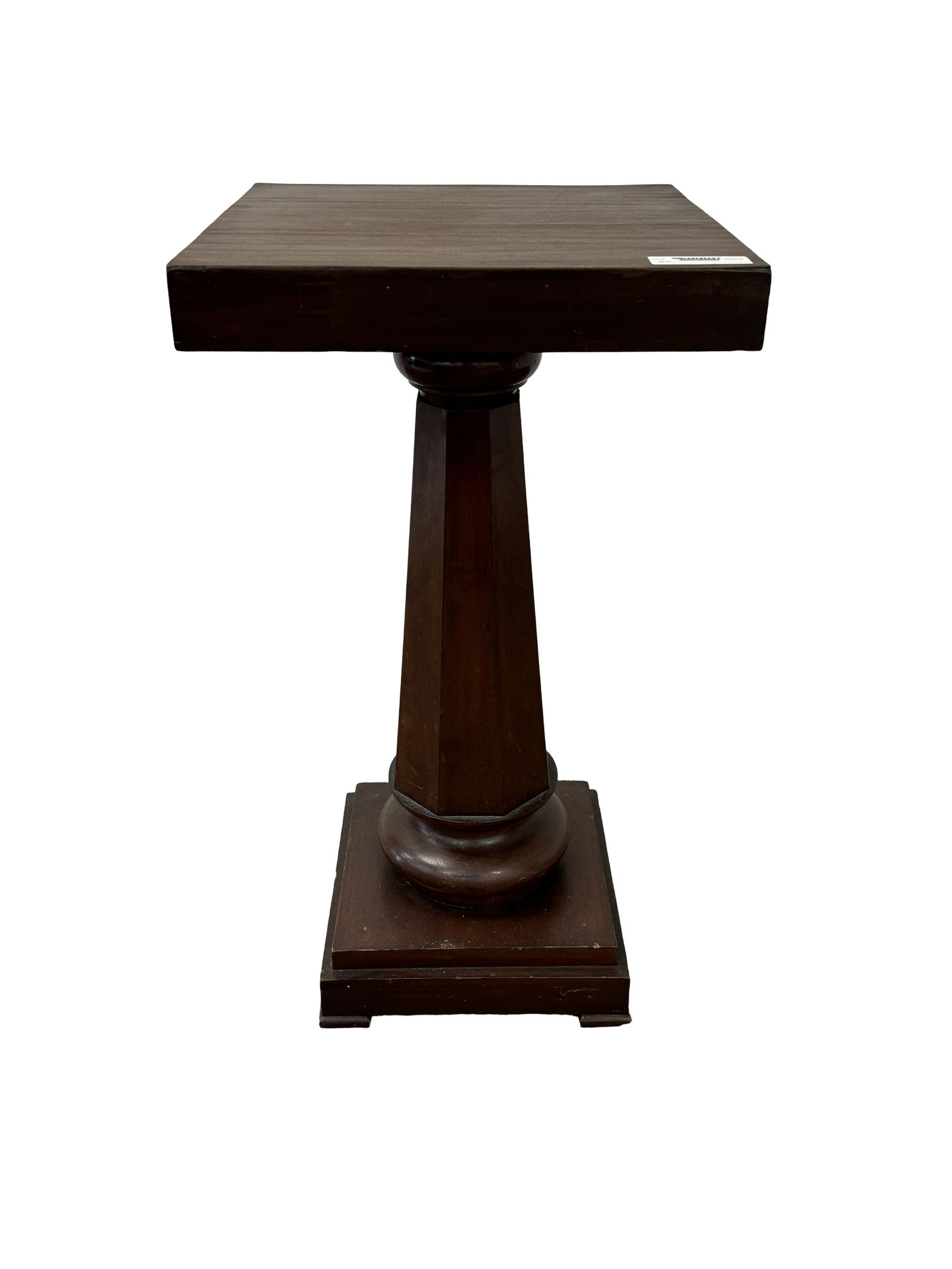 Mahogany Pedestal Lamp Table (1 of 3)