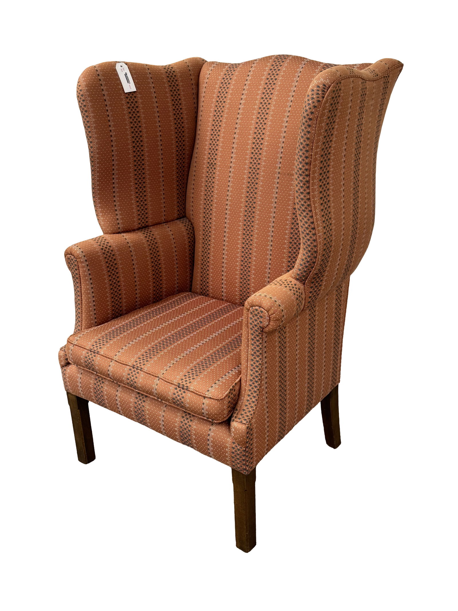 Contemporary Wing Back Upholstered Arm Chair (1 of 4)