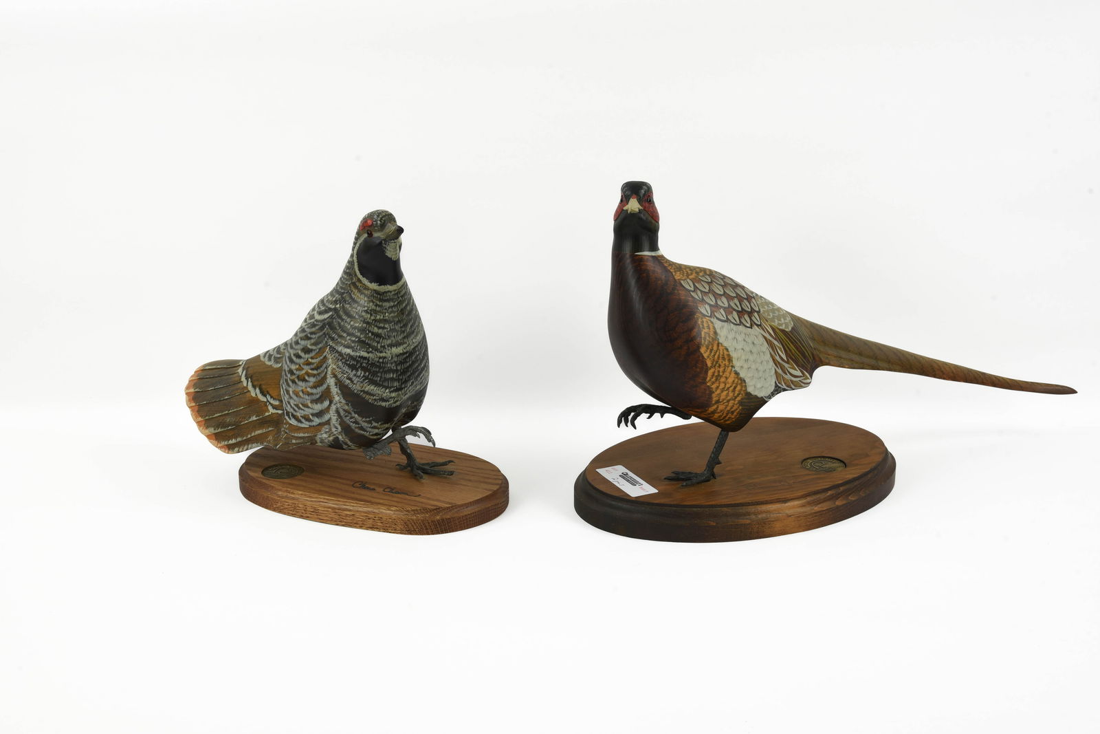 Chris Olson Carved Pheasant & Ruffled Grouse (1 of 4)