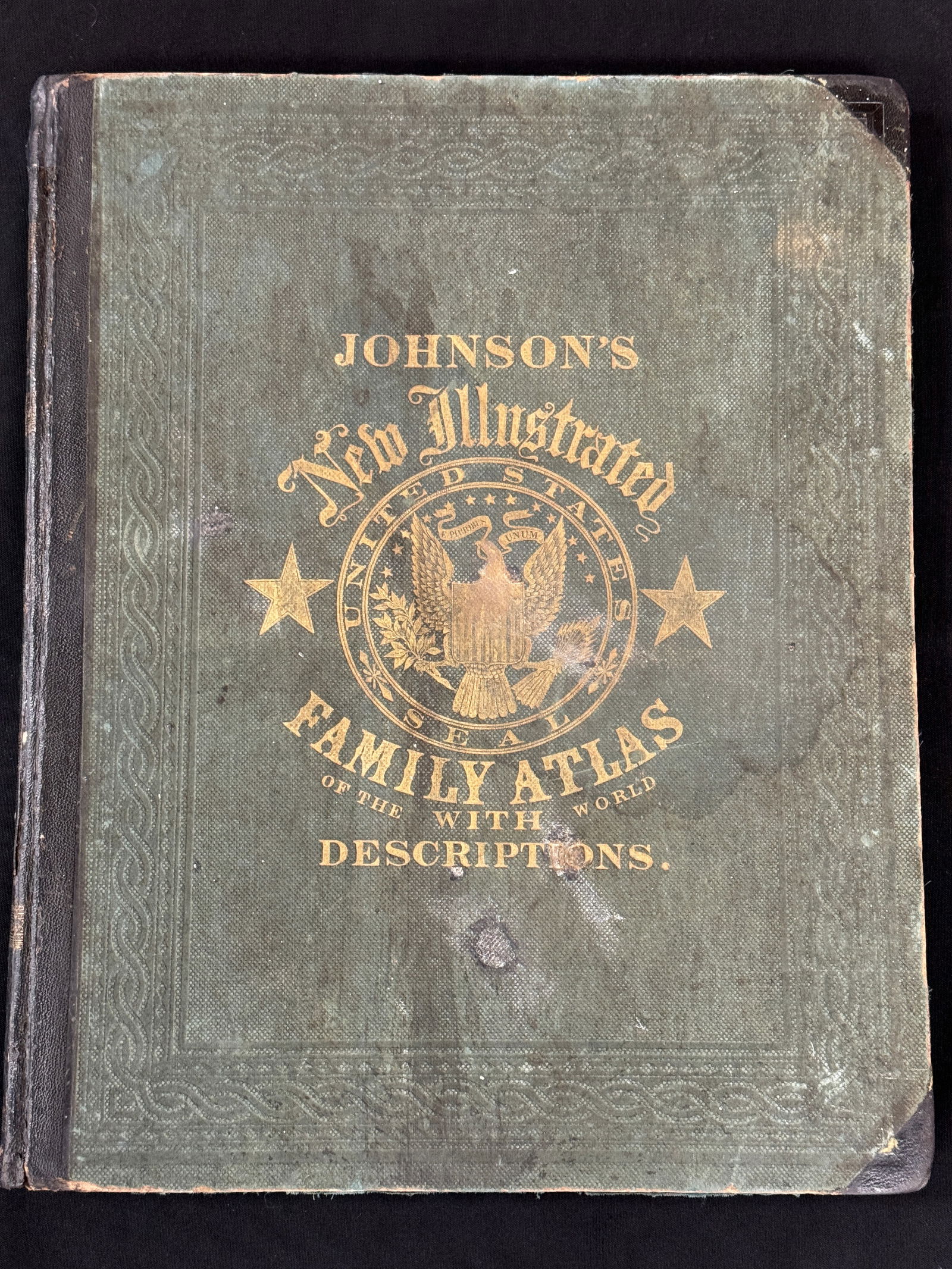 Johnson’s 1863 Family Atlas with Seat of War map (1 of 9)
