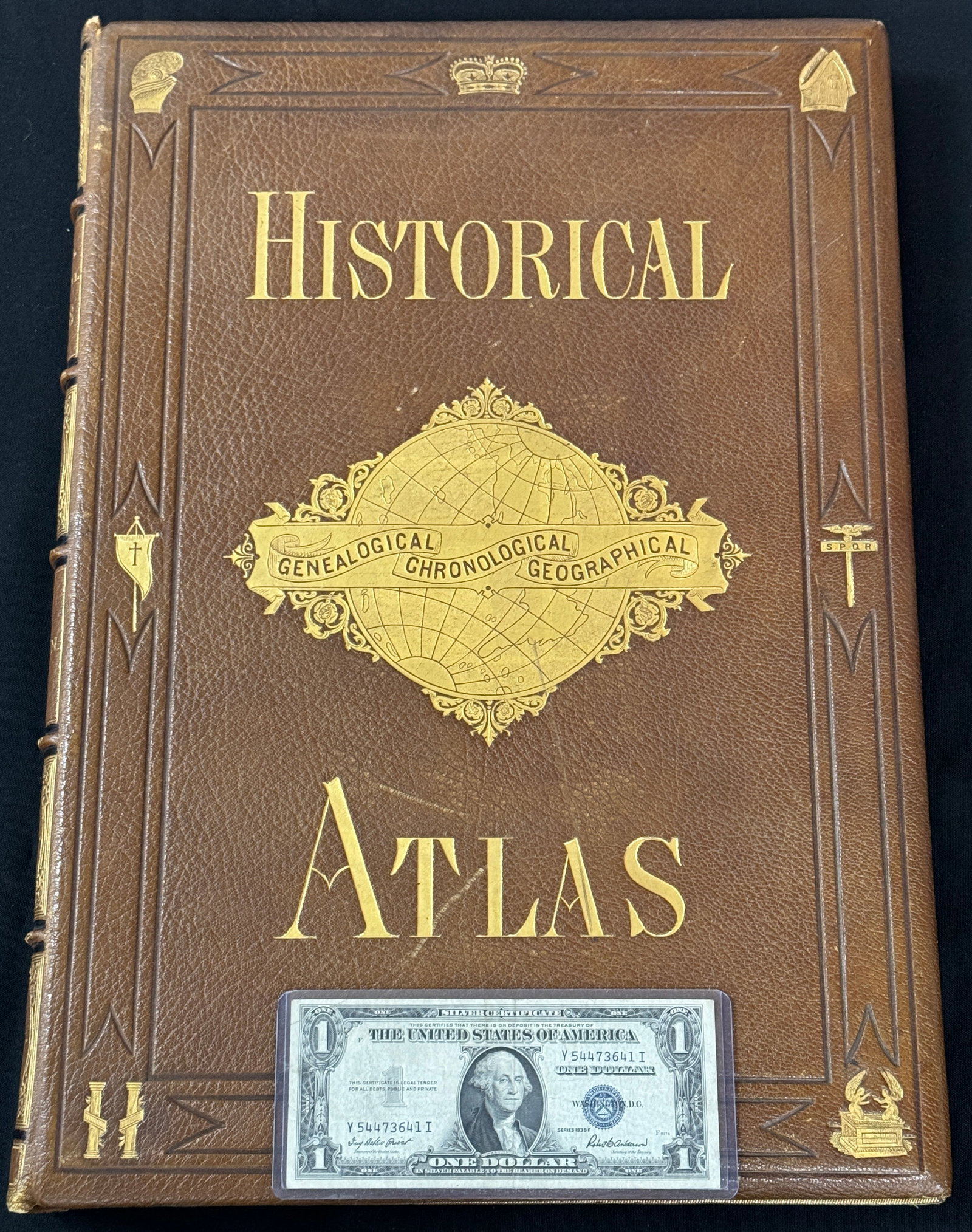 Luxuriously bound 1873 Universal Historical Atlas: Sheahan, James W. (editor). The Universal Historical Atlas, Genealogical, Chronological, and Geographical ... being a Comprehensive History of the World from the latest Recognized Authorities. New Yor