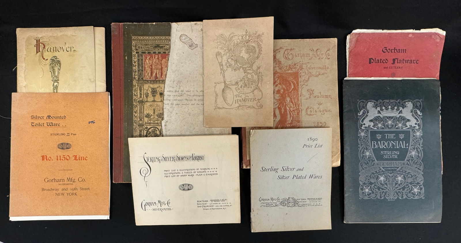GORHAM SILVER 1890S TRADE CATALOGUES. 9 vols. (1 of 13)
