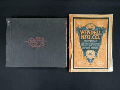 WENDELL SILVER and WHITING SILVER 1890s TRADE CATS: 2 vols. Description of untitled WHITING MANUFACTURING COMPANY SILVER CATALOGUE: Exhaustively illustrated catalogue of thousands of items, printed on rectos (only) of hundreds of leaves (bulking over