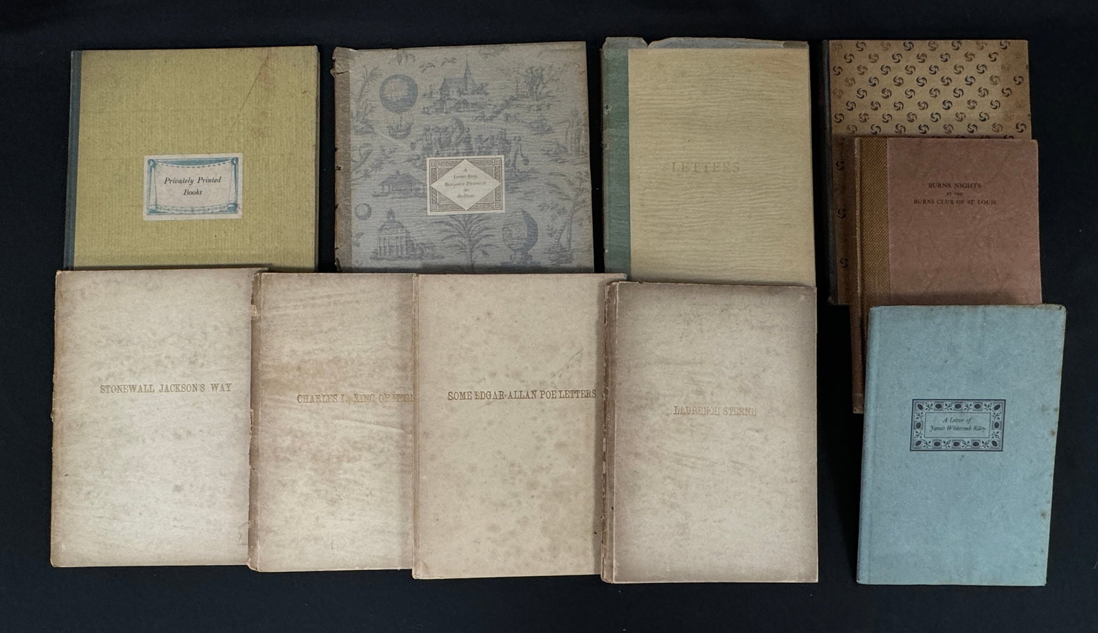 Ten privately printed WILLIAM K. BIXBY volumes (1 of 9)