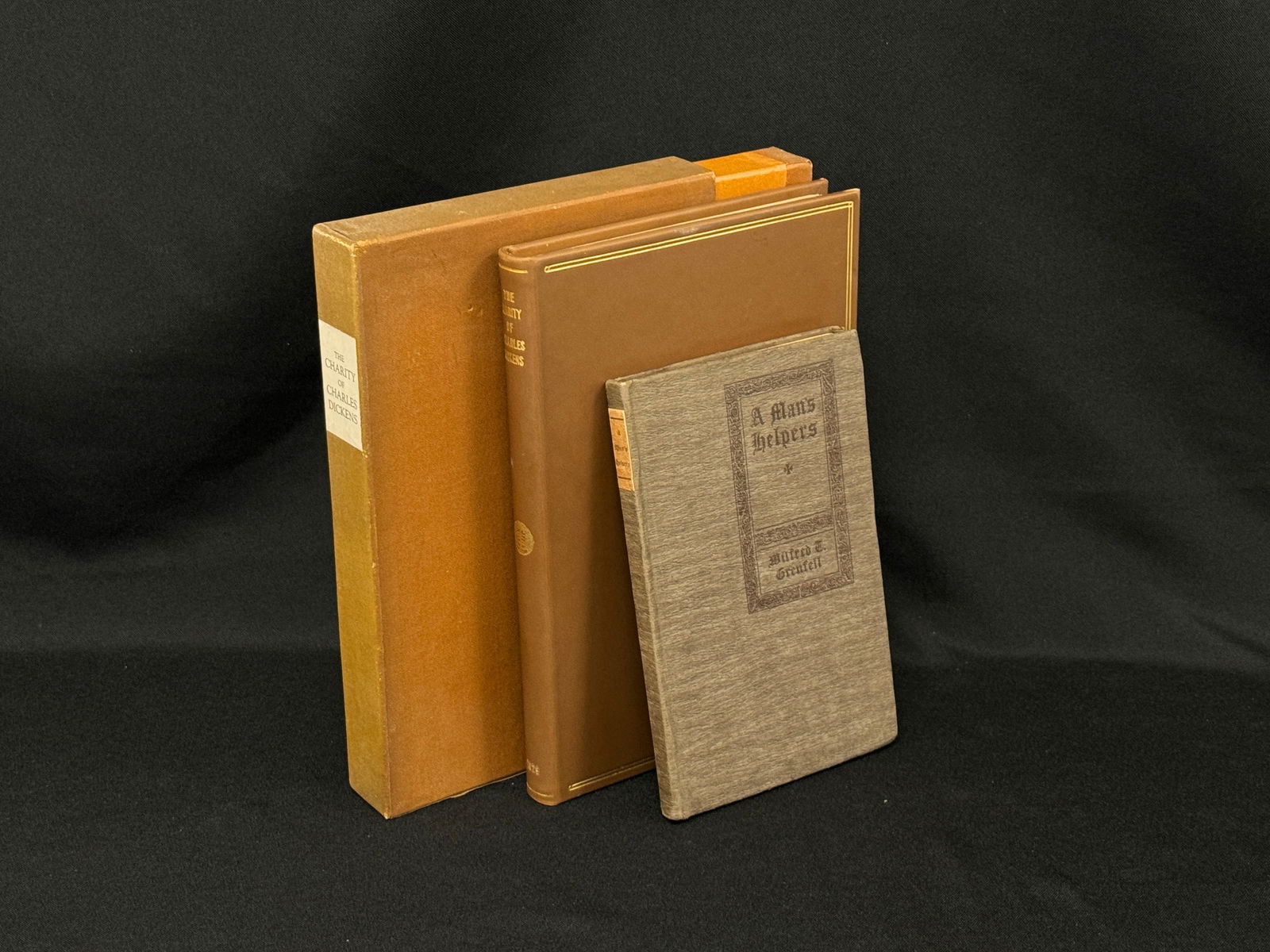 Limited 1929 CHARITY OF CHARLES DICKENS & another: 2 vols. Payne, Edward F., and Henry H. Harper. The Charity of Charles Dickens: His Interest in the Home for Fallen Women and a History of the Strange Case of Caroline Maynard Thompson. Boston: Printed