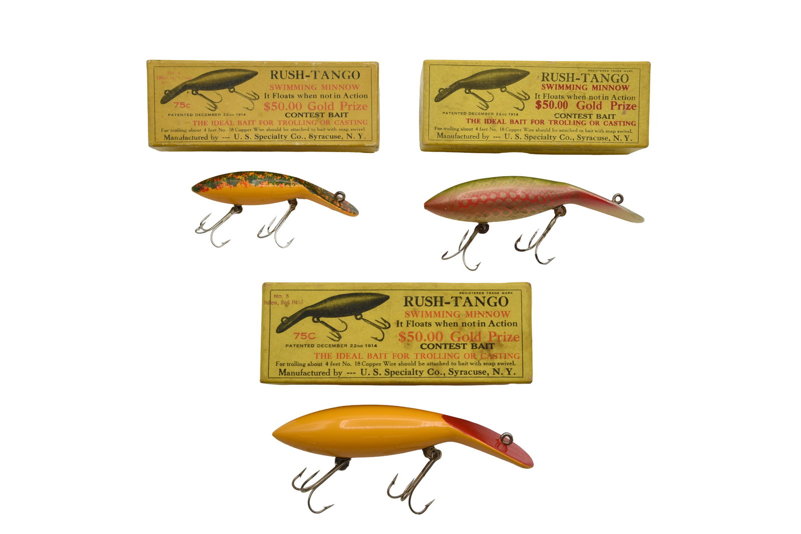 3 Boxed Rush Tango Minnows (1 of 3)