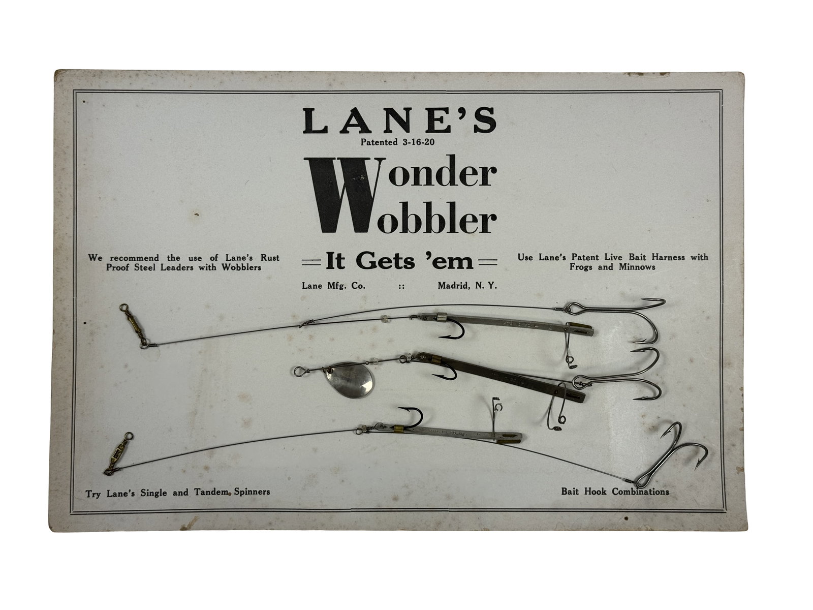 Lane's Dealer Display Card & Harnesses (1 of 1)