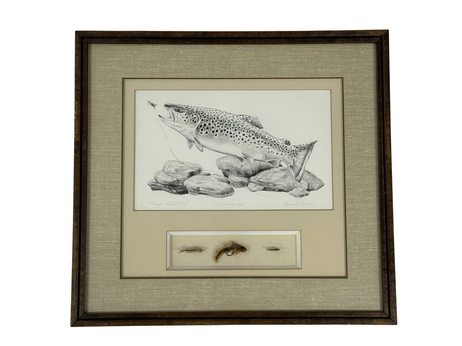 Framed Leiser Flies & Artist's Proof (1 of 3)