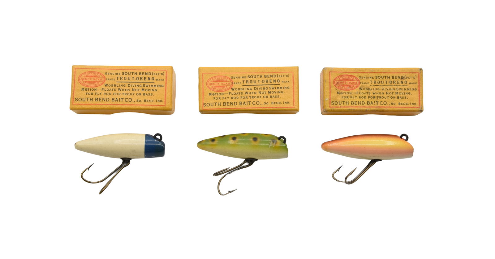 3 South Bend Intro Flyrod Lure Boxes (1 of 2)