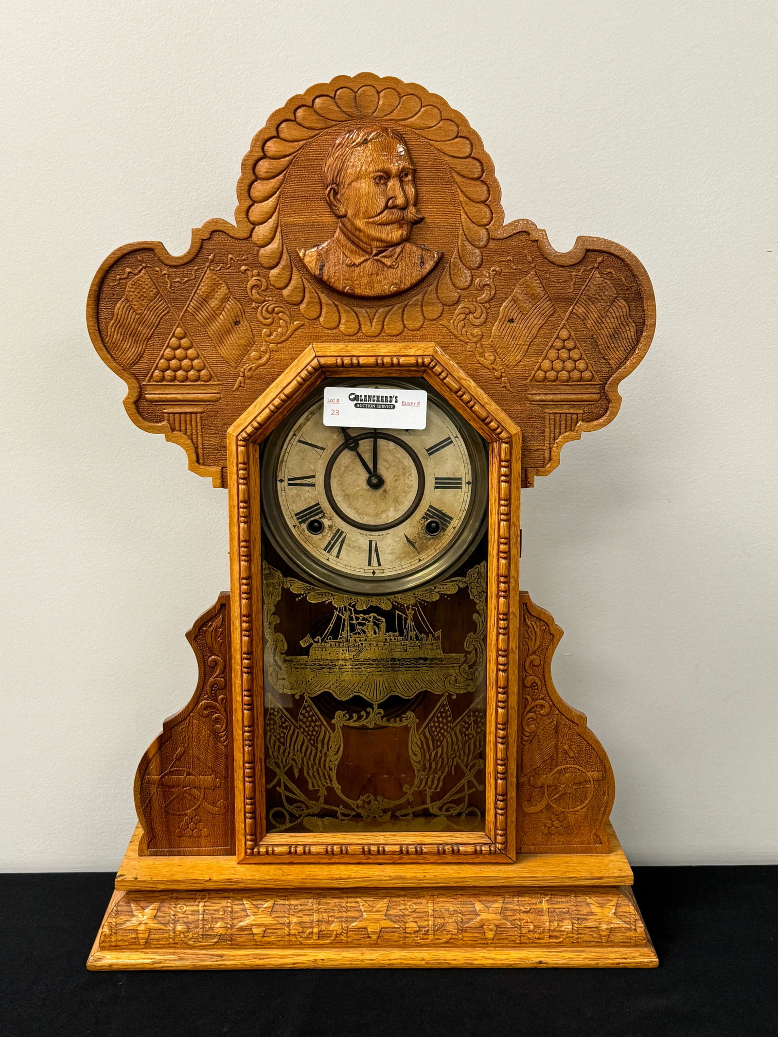 Ingraham Admiral Dewey Shelf Clock (1 of 5)