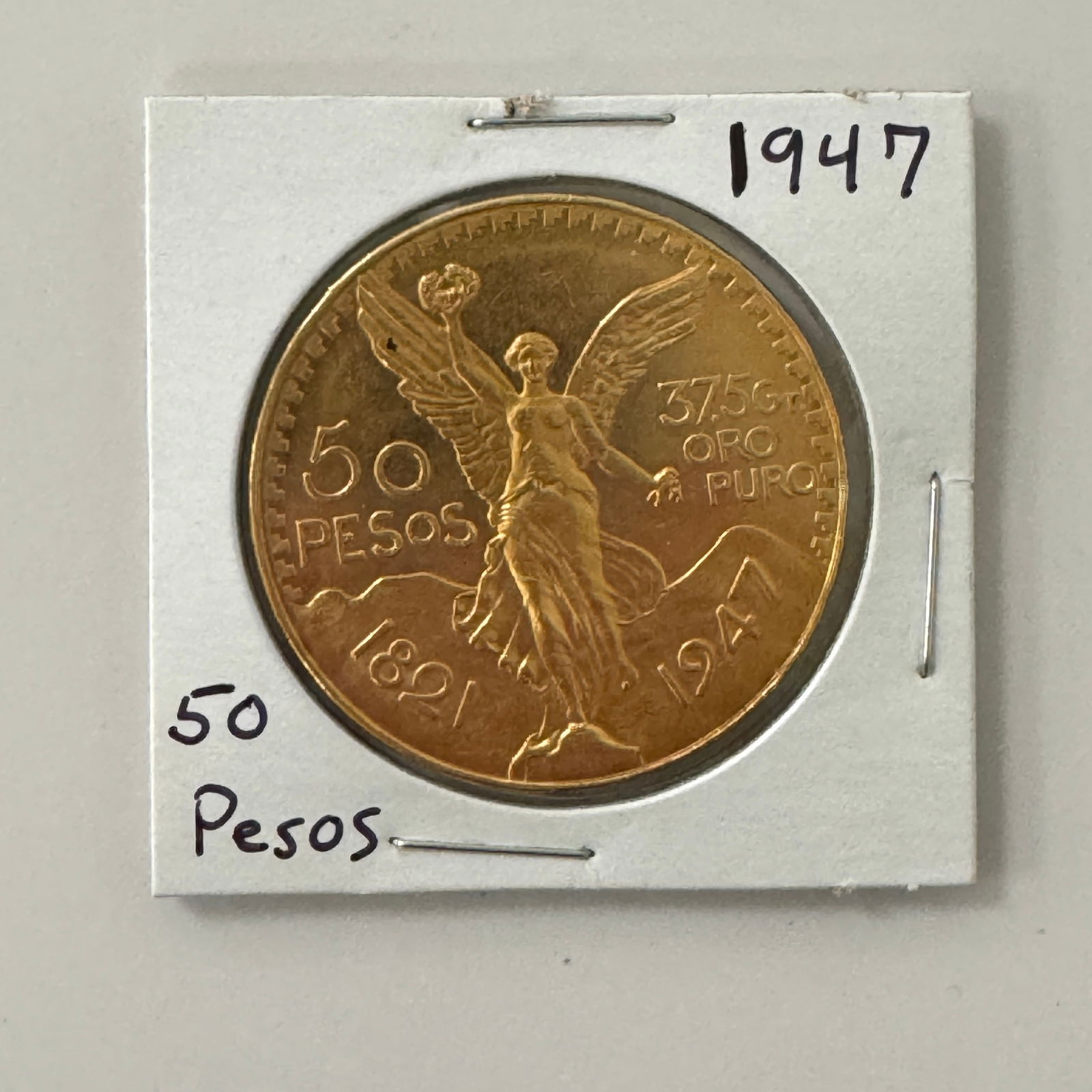 1947 Mexico $50 Gold Pesos (1 of 2)