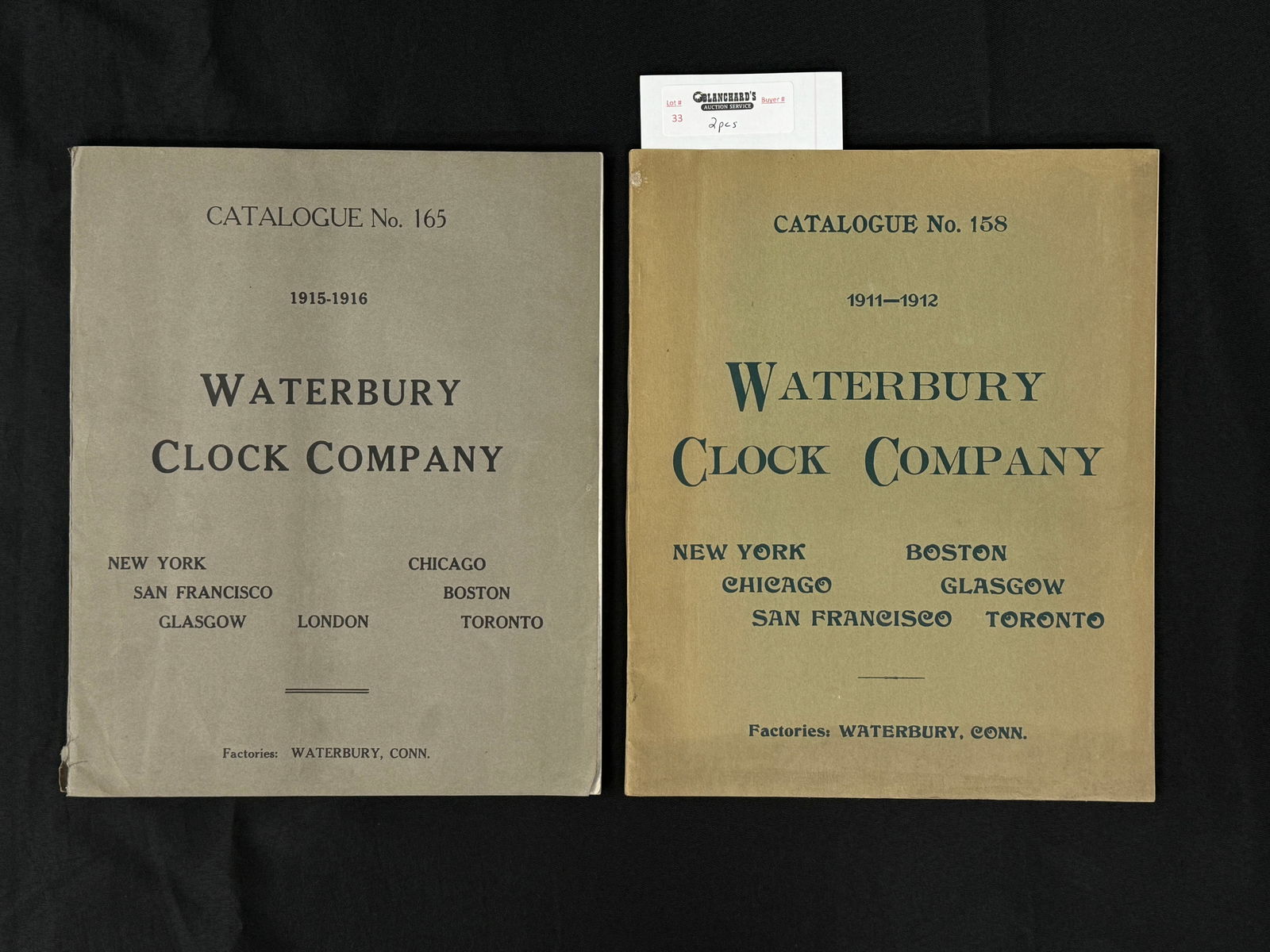 2 Waterbury Clock Co. Original Catalogs (1 of 5)