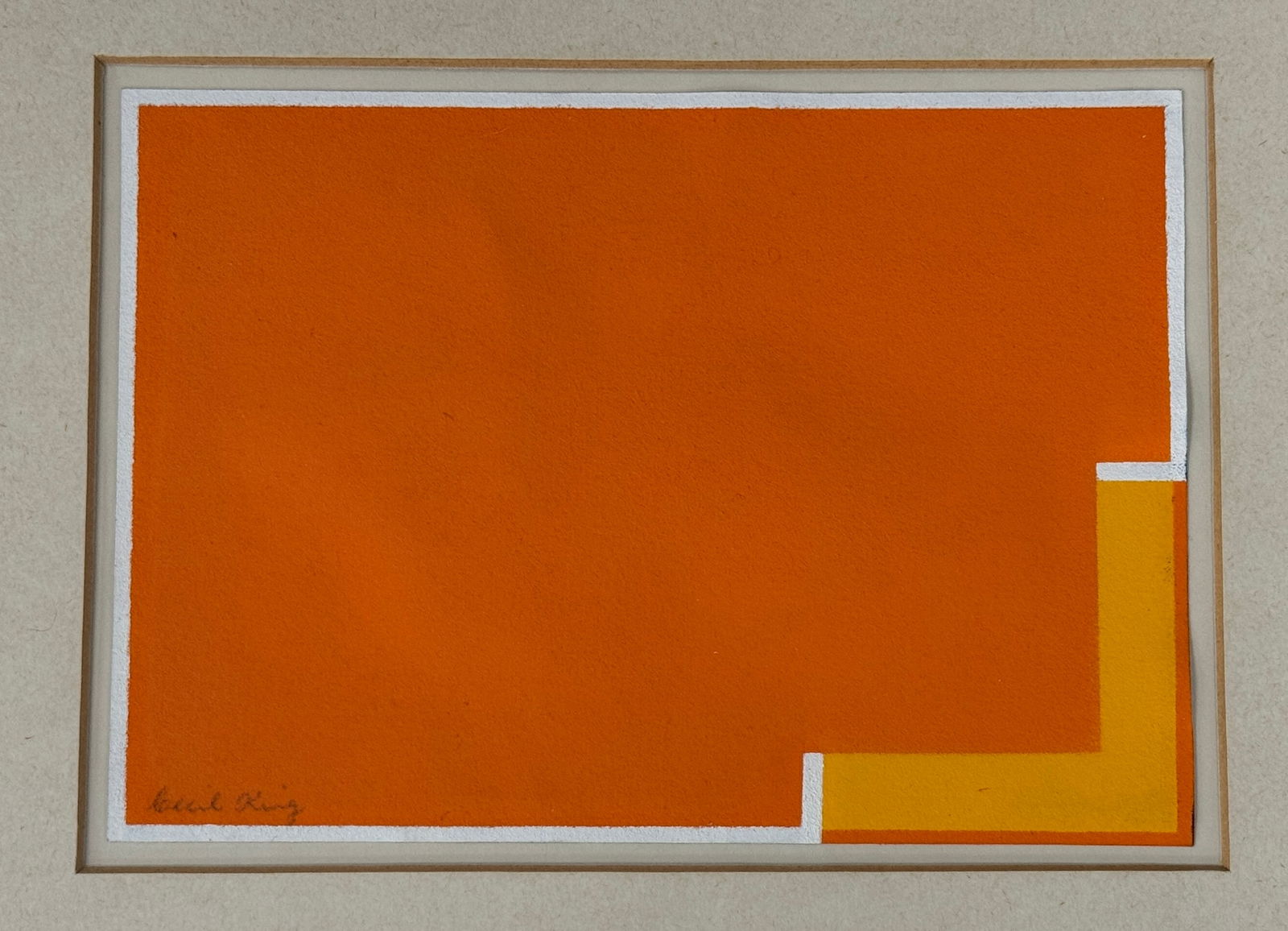 Cecil King Silkscreen Abstract "Intrusion" (1 of 5)