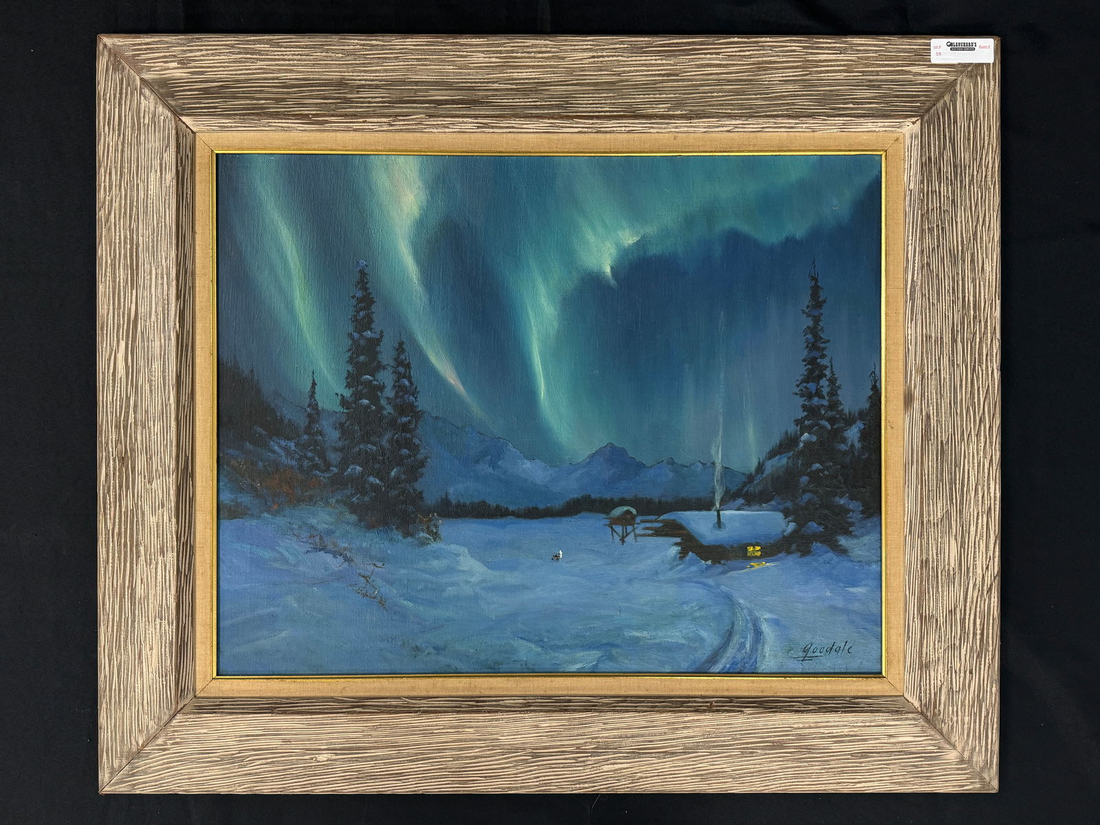 Ellen Henne Goodale Oil on Canvas Winter Scene (1 of 3)