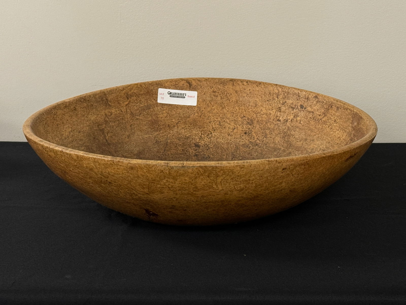 Early American Burl Bowl - 19 1/2" diameter (1 of 3)