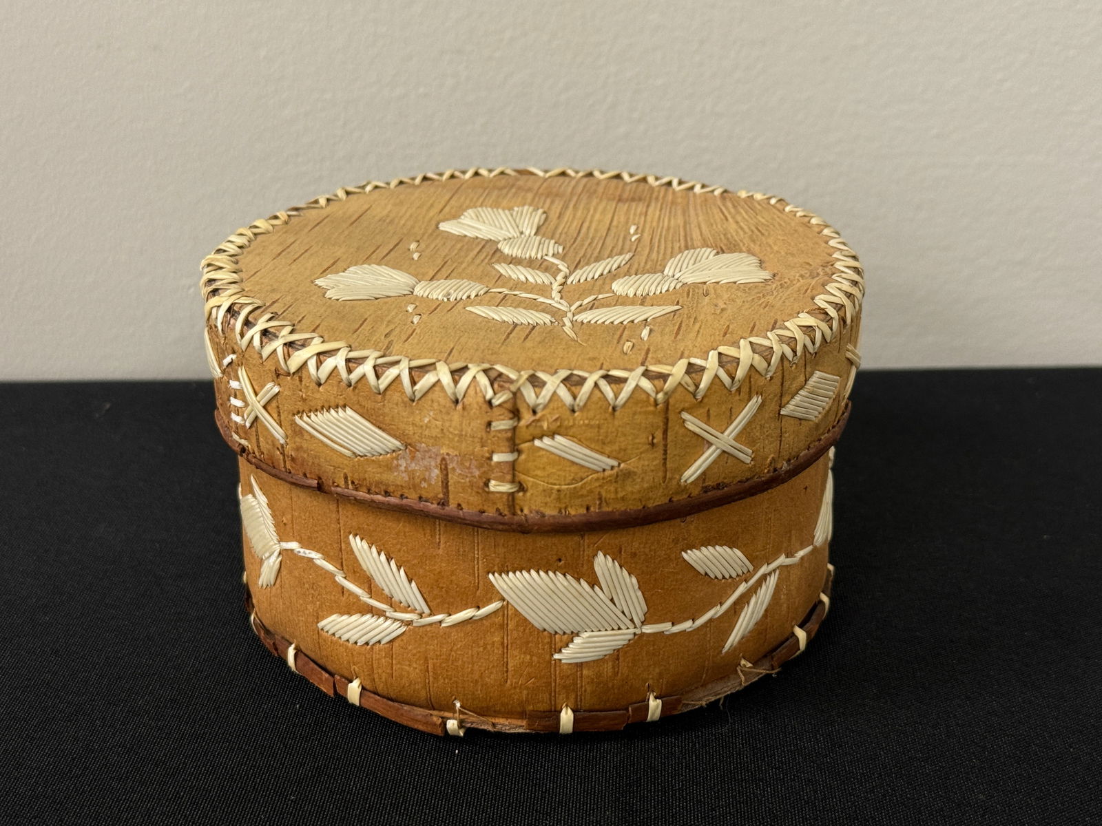 Birch Bark & Porcupine Quill Native American Box (1 of 6)