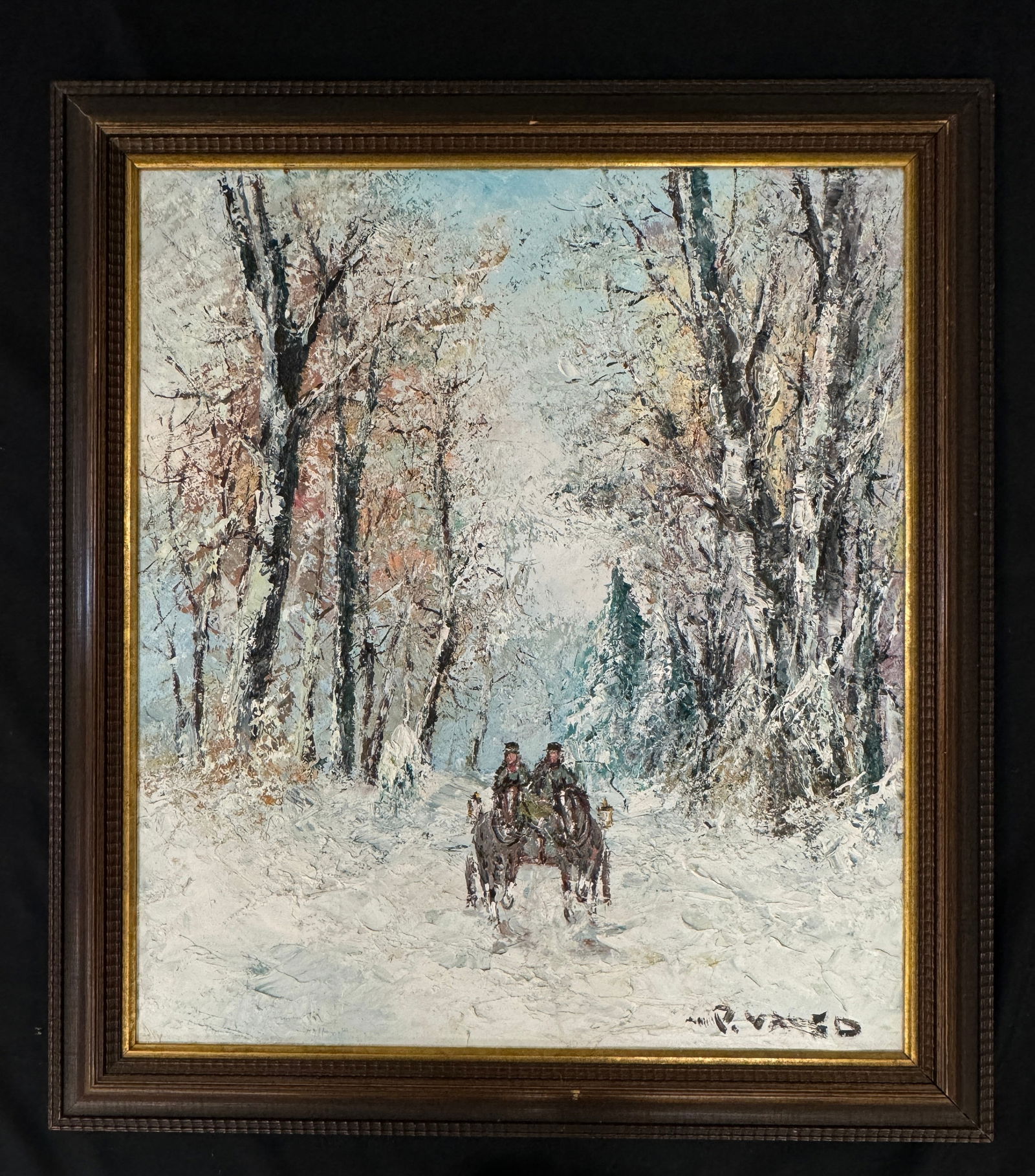 "IndenVogese" Professor W.P. Vaned Oil on Canvas (1 of 5)