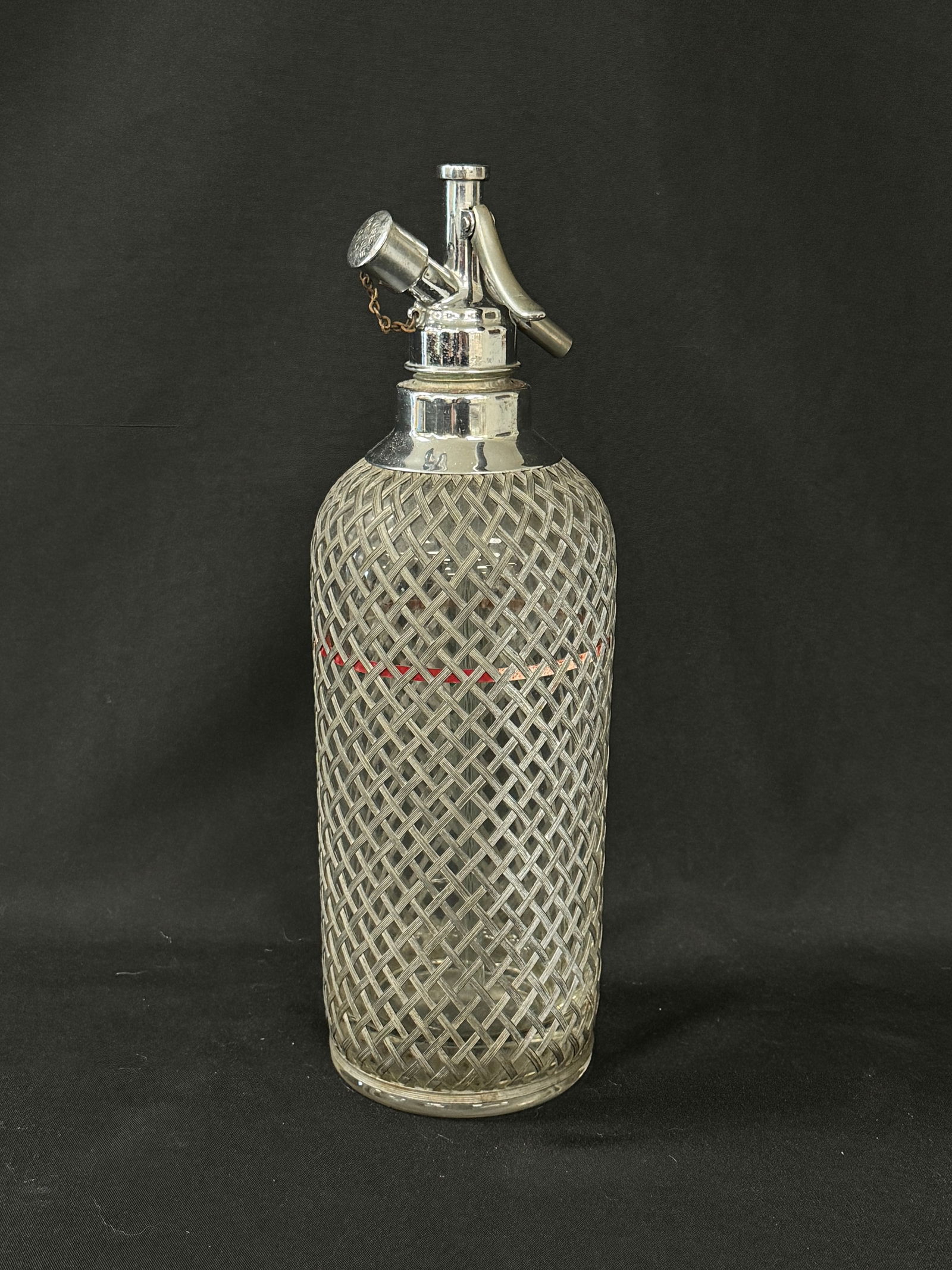 Sparklets Seltzer Bottle w/ Metal Mesh Overlay (1 of 3)