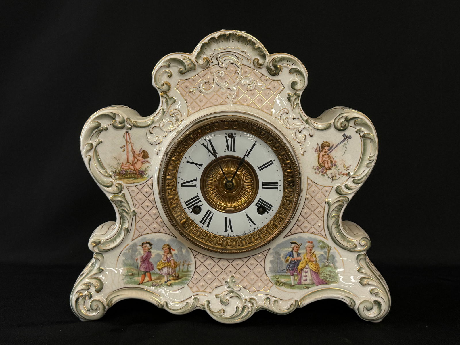 Royal Bonn Ansonia Porcelain Clock (1 of 4)