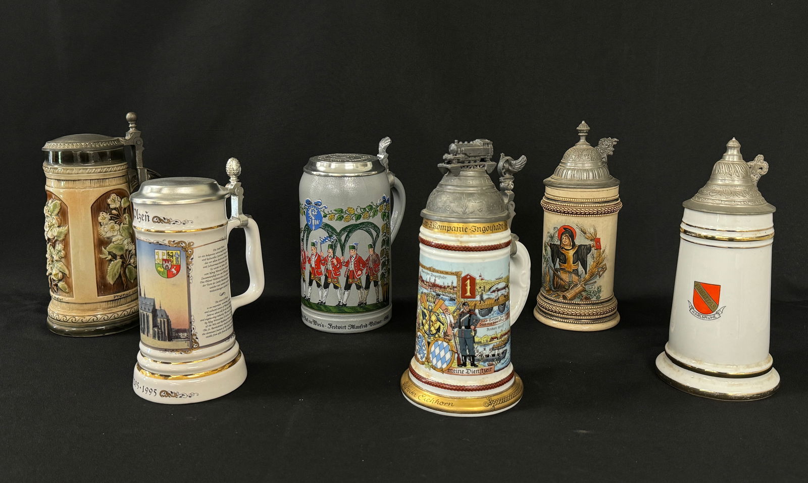 6 German Beer Steins (1 of 5)
