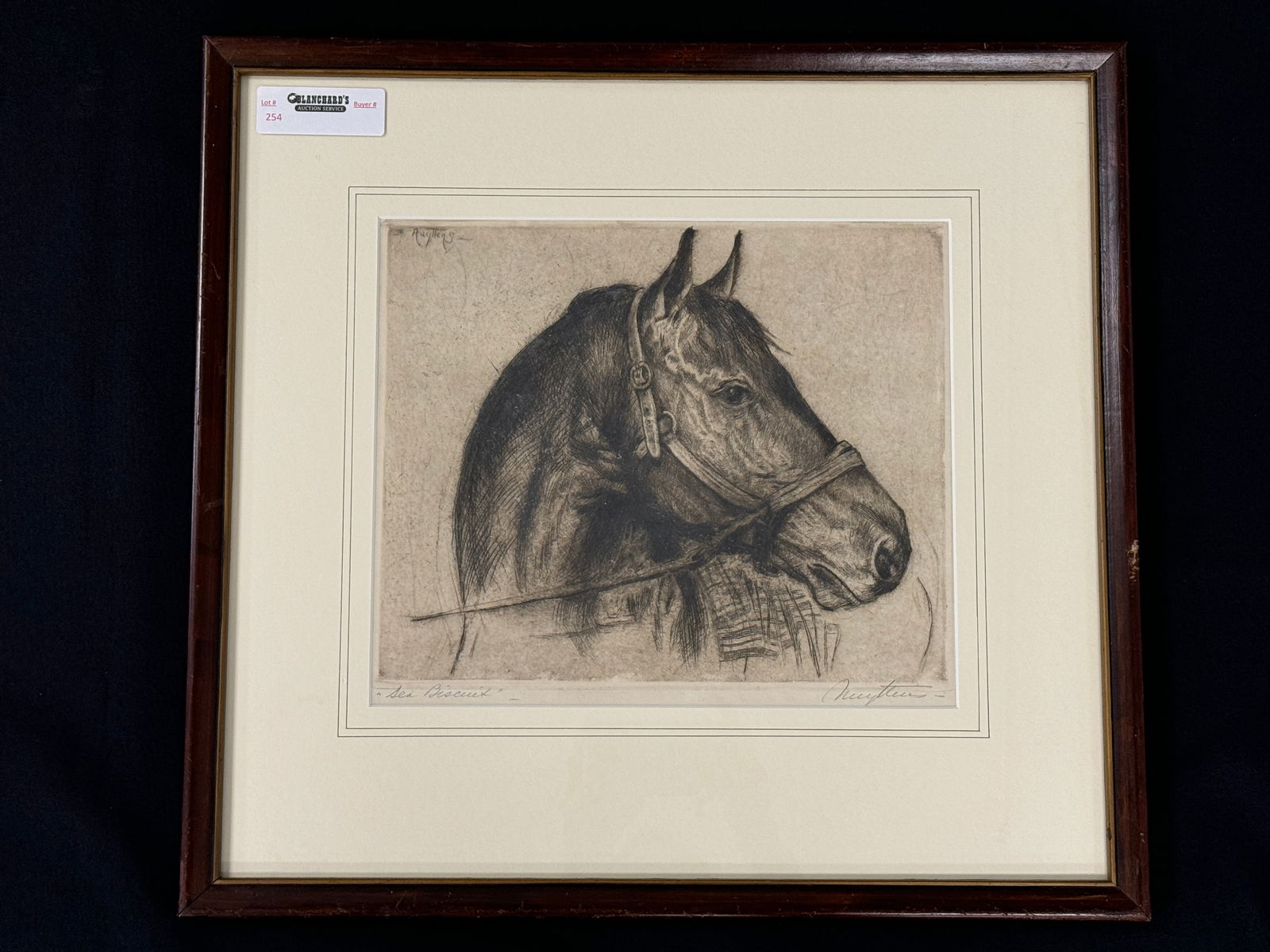 Josef Nuyttens "Sea Biscuit" Etching (1 of 5)