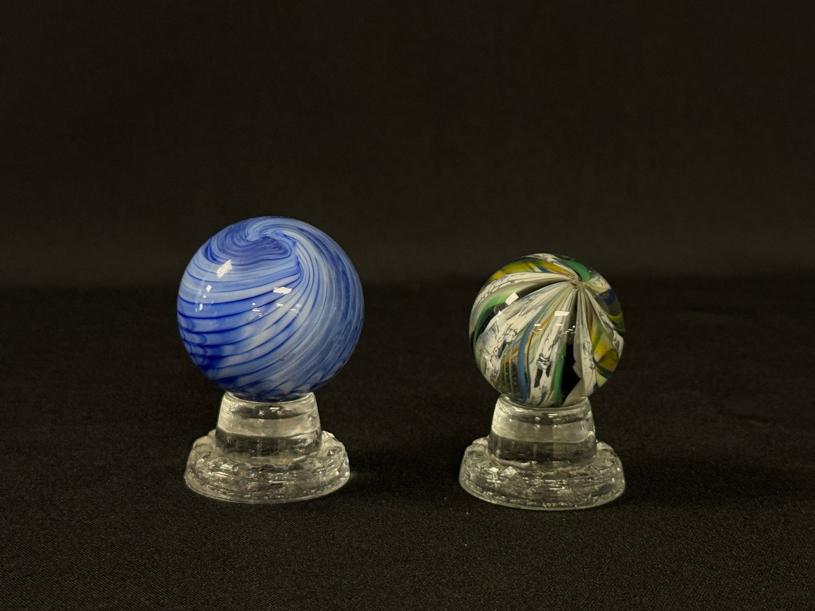 2 Contemporary Glass Marbles (1 of 2)