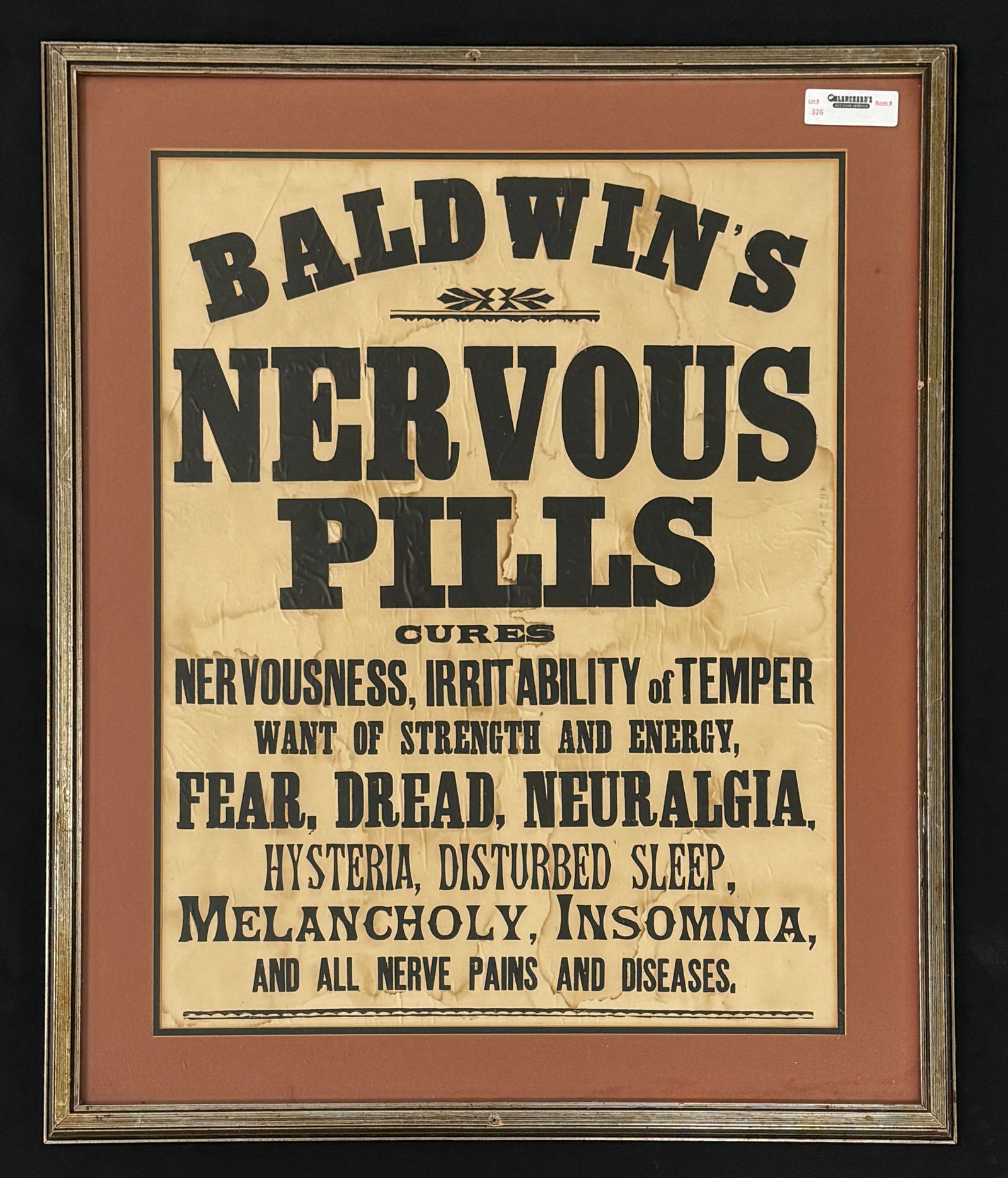 Baldwin's Nervous Pills Pharmacy Advertisement (1 of 3)